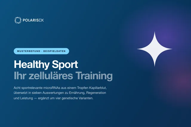 Deckblatt des Musterbefunds Healthy Sport