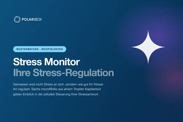 Deckblatt des Musterbefunds Stress Monitor